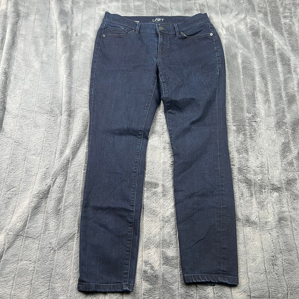 Ann Taylor LOFT Modern Skinny Jeans Dark Wash Indigo Petite 8P 29/8P